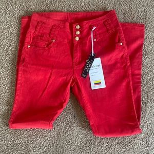 Red Paisita jeans